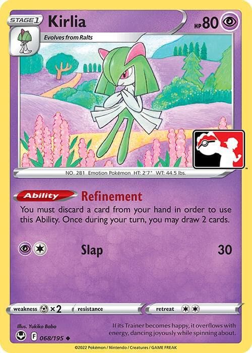 Kirlia [Prize Pack] #68 — Pokemon Silver Tempest