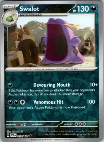 Swalot [Reverse Holo] #92 — Pokemon Stellar Crown