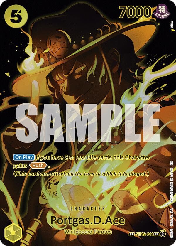 Portgas.D.Ace [SP] ST13-011 — One Piece Legacy of the Master