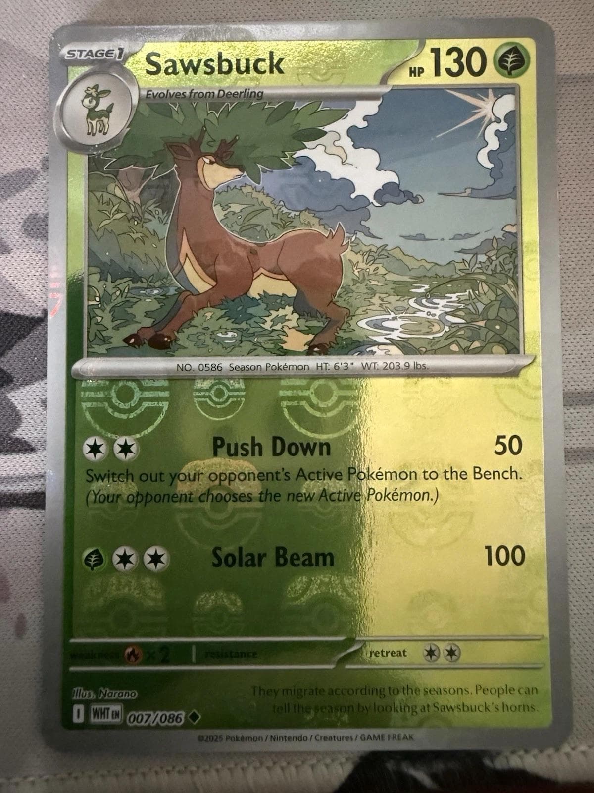 Sawsbuck [Master Ball] #7 — Pokemon White Flare