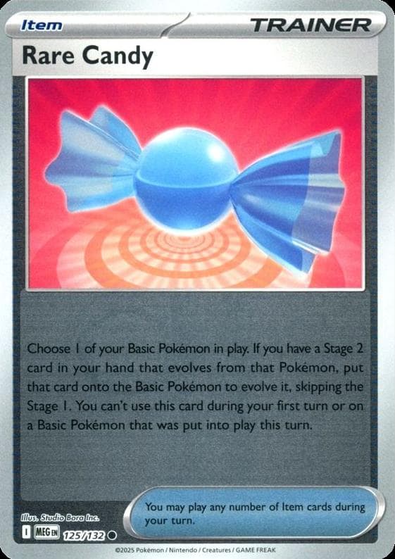 Rare Candy [Reverse Holo] #125 — Pokemon Mega Evolution