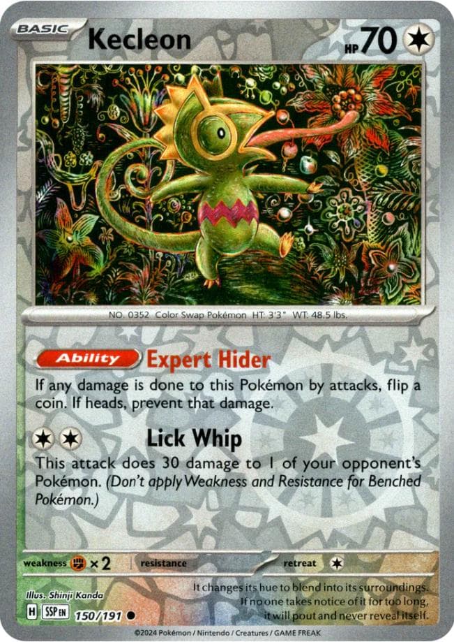 Kecleon [Reverse Holo] #150 — Pokemon Surging Sparks