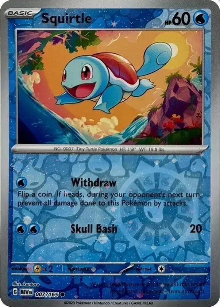 Squirtle [Cosmos Holo] #7 — Pokemon Scarlet & Violet 151