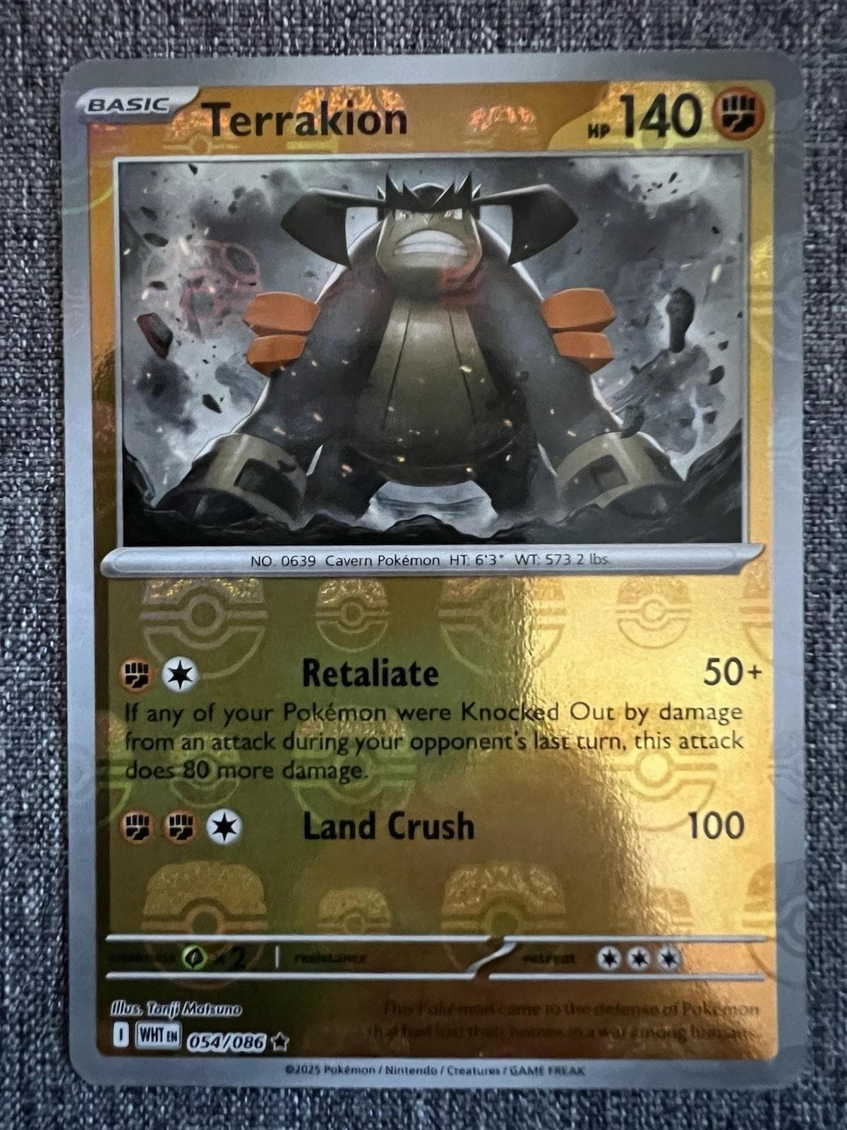 Terrakion [Master Ball] #54 — Pokemon White Flare