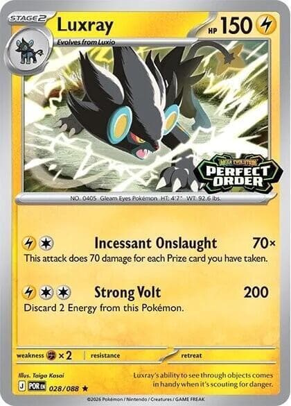 Luxray [Stamped] #28 — Pokemon Perfect Order