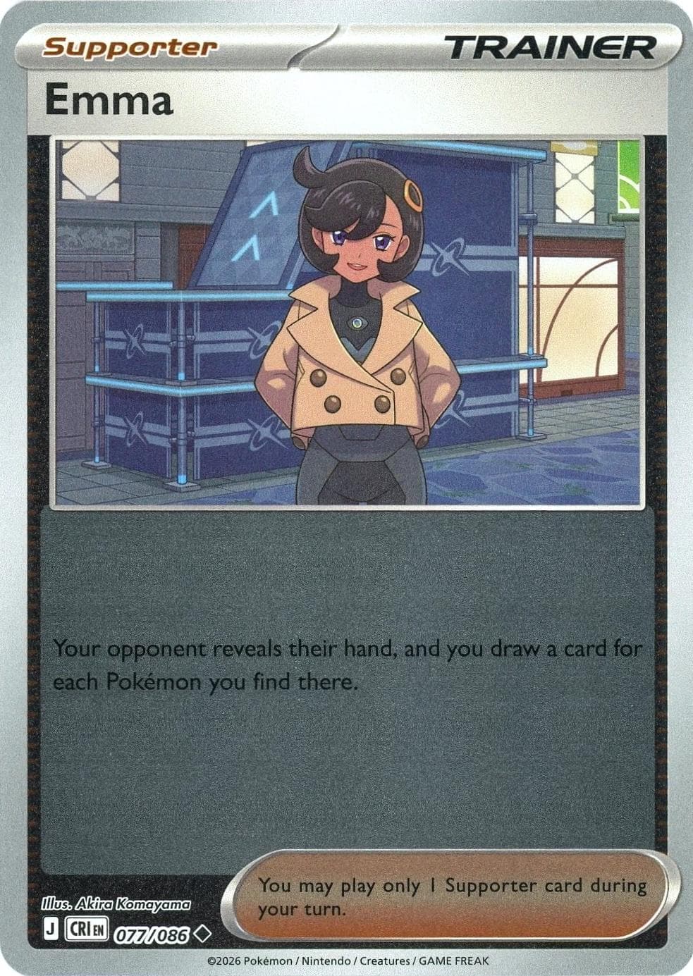 Emma [Reverse Holo] #77 — Pokemon Chaos Rising
