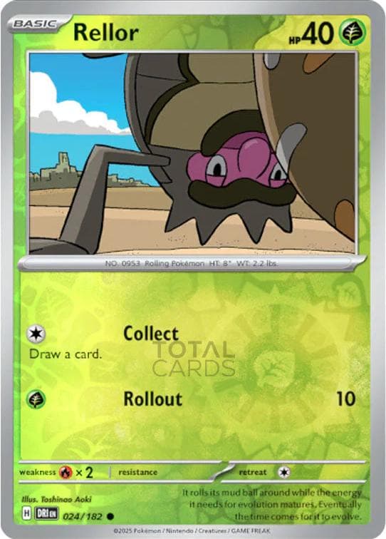 Rellor [Reverse Holo] #24 — Pokemon Destined Rivals