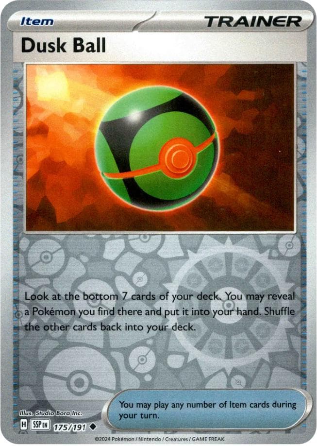 Dusk Ball [Reverse Holo] #175 — Pokemon Surging Sparks