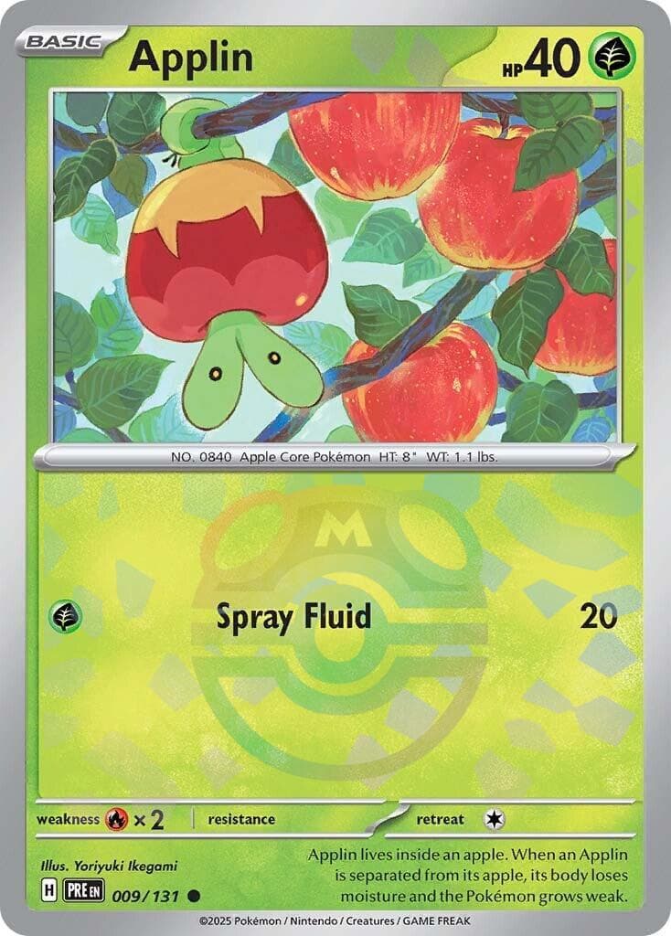 Applin [Master Ball] #9 — Pokemon Prismatic Evolutions