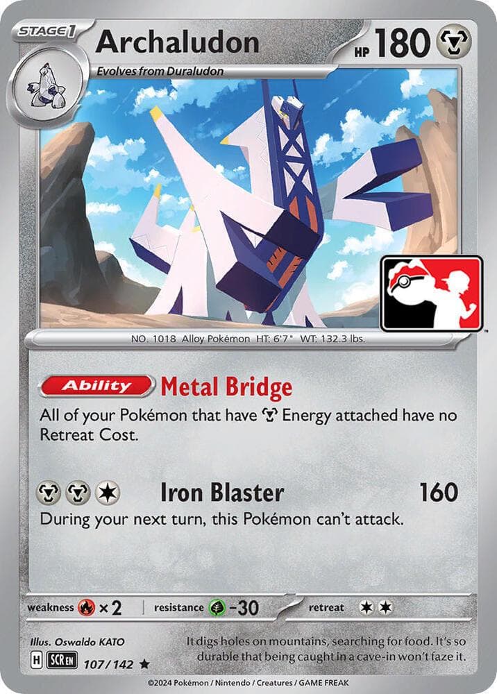 Archaludon [Prize Pack] #107 — Pokemon Stellar Crown
