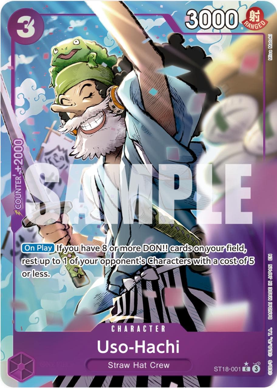 Uso-Hachi [Alternate Art PRB-02] ST18-001 — One Piece Premium Booster 2