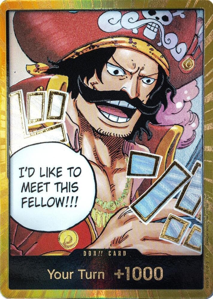 DON!! Card [Gold Alternate Art]  — One Piece Carrying on His Will