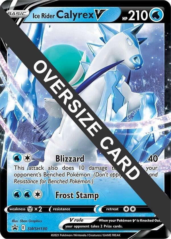 Ice Rider Calyrex V [Jumbo] #swsh130 — Pokemon Promo
