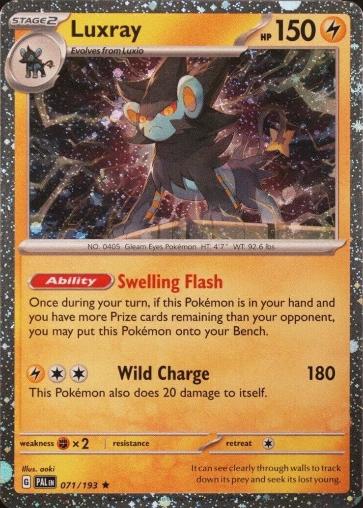 Luxray [Cosmos Holo] #71 — Pokemon Paldea Evolved