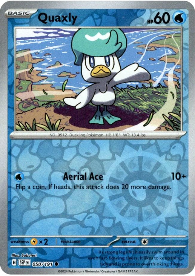 Quaxly [Reverse Holo] #50 — Pokemon Surging Sparks