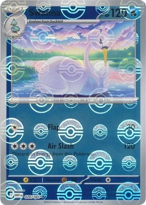 Swanna [Poke Ball] #26 — Pokemon White Flare