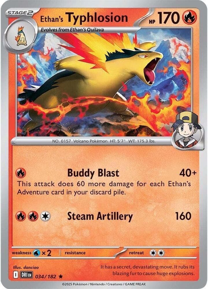 Ethan's Typhlosion [Holo] #34 — Pokemon Destined Rivals