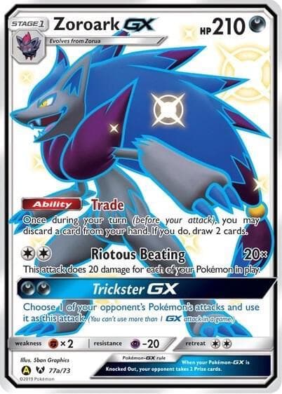 Zoroark GX #77a — Pokemon Shining Legends