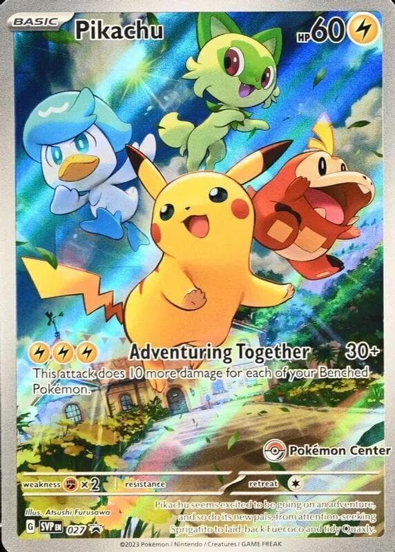 Pikachu [Pokemon Center Stamp] #27 — Pokemon Promo