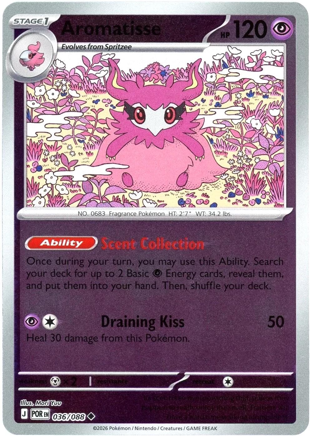 Aromatisse [Reverse Holo] #36 — Pokemon Perfect Order