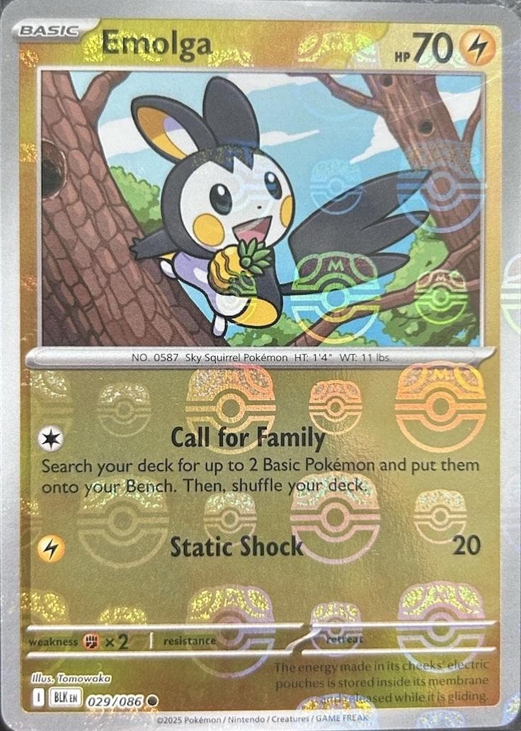 Emolga [Master Ball] #29 — Pokemon Black Bolt