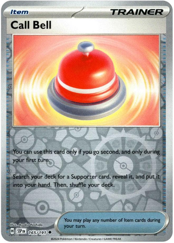 Call Bell [Reverse Holo] #165 — Pokemon Surging Sparks