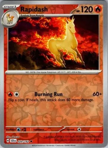 Rapidash [Reverse Holo] #20 — Pokemon Stellar Crown
