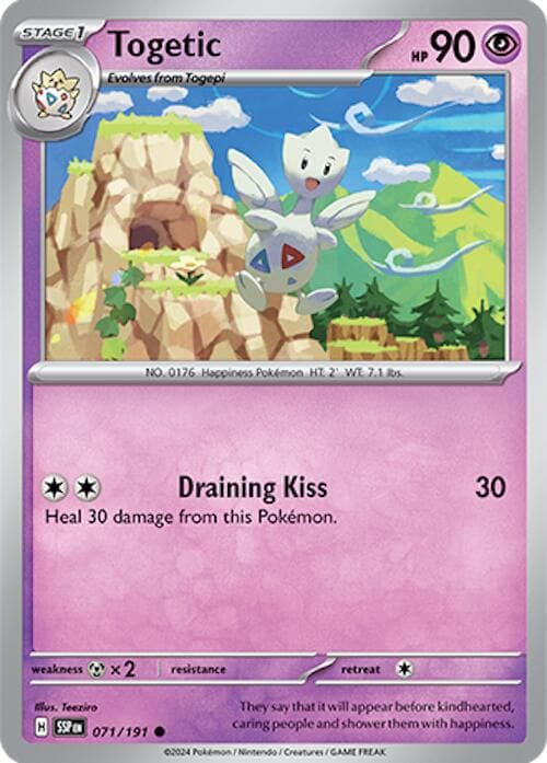 Togetic #71 — Pokemon Surging Sparks