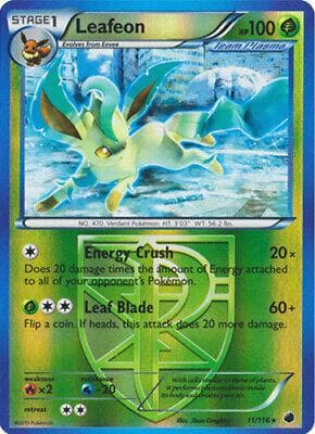 Leafeon [Reverse Holo] #11 — Pokemon Plasma Freeze