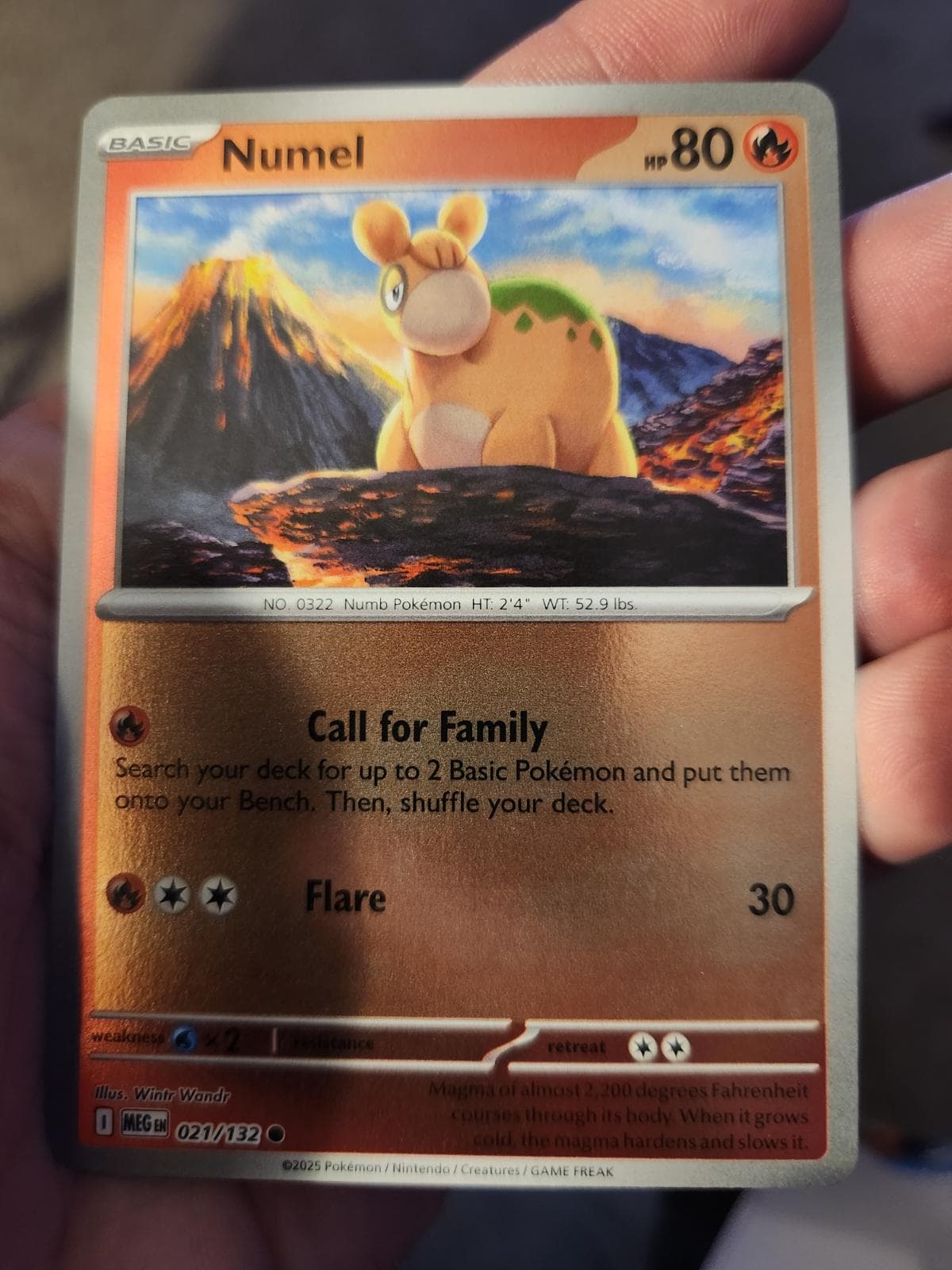Numel [Reverse Holo] #21 — Pokemon Mega Evolution