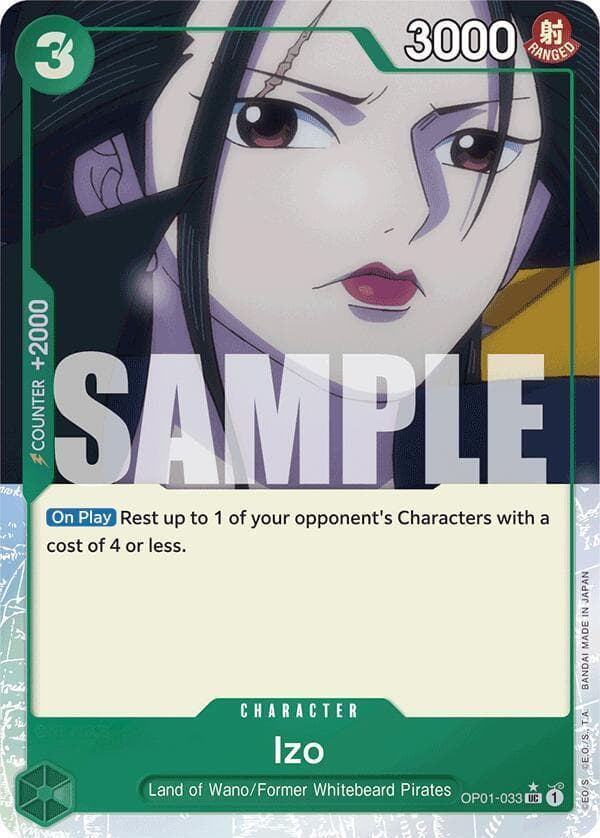 Izo [Full Art PRB01] OP01-033 — One Piece Romance Dawn