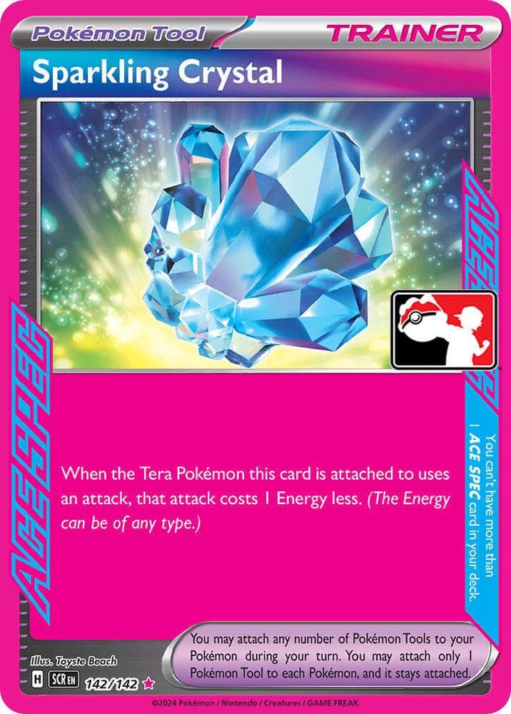 Sparkling Crystal [Prize Pack] #142 — Pokemon Stellar Crown