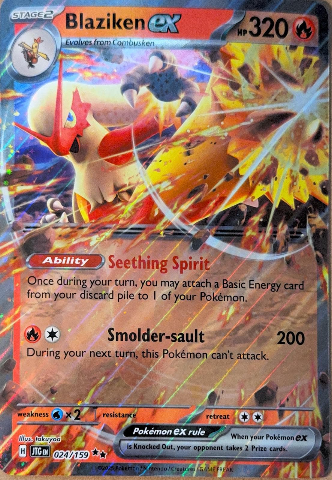 Blaziken ex [Jumbo] #24 — Pokemon Journey Together