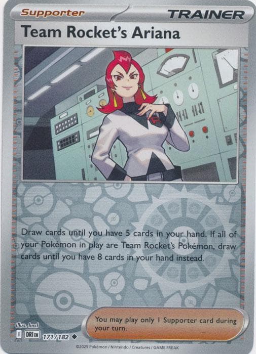 Team Rocket's Ariana [Reverse Holo] #171 — Pokemon Destined Rivals