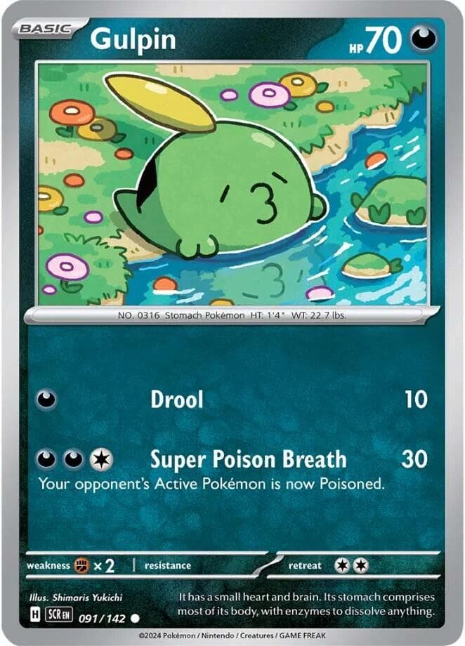 Gulpin #91 — Pokemon Stellar Crown