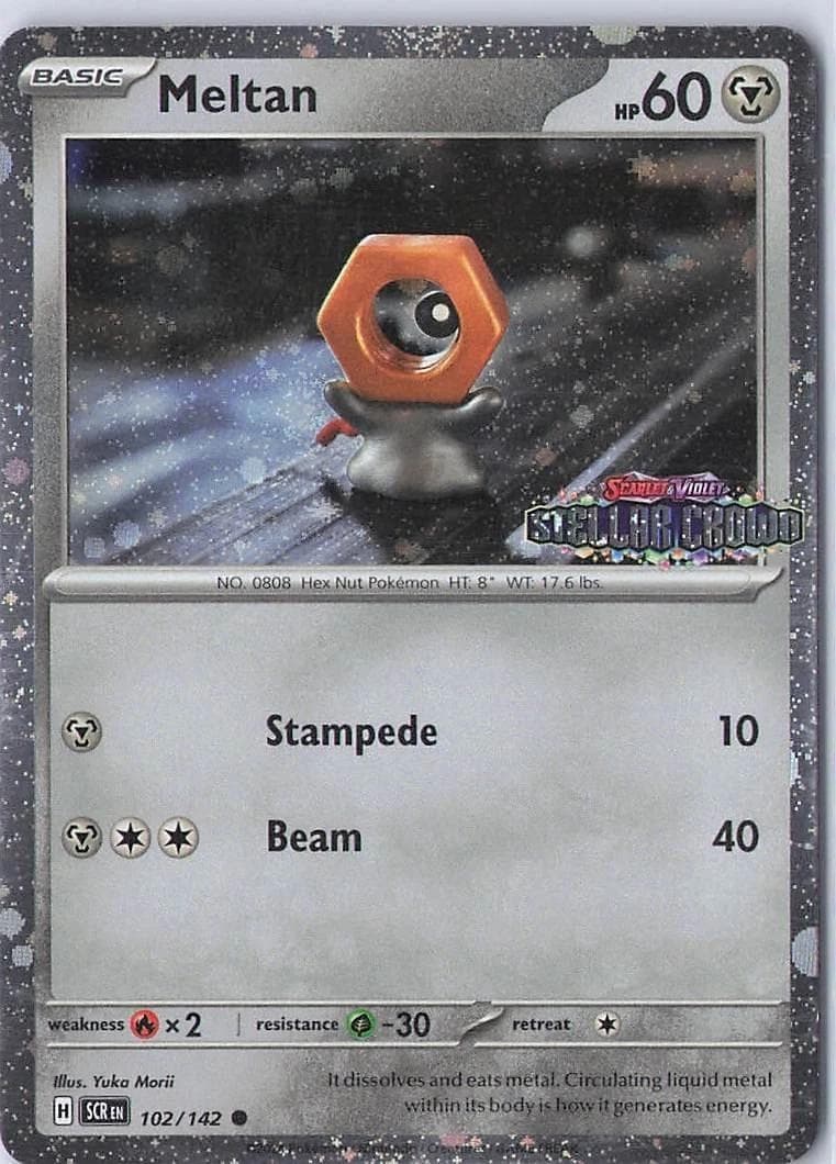 Meltan [Stamped] #102 — Pokemon Stellar Crown