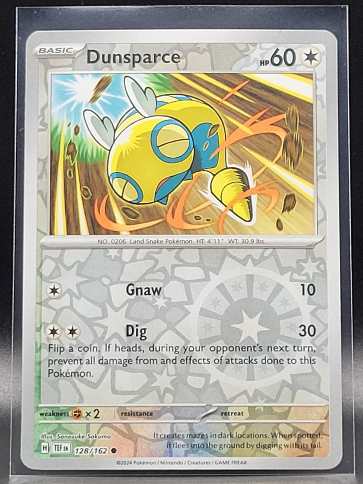 Dunsparce [Reverse Holo] #128 — Pokemon Temporal Forces