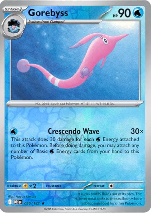 Gorebyss [Reverse Holo] #56 — Pokemon Destined Rivals