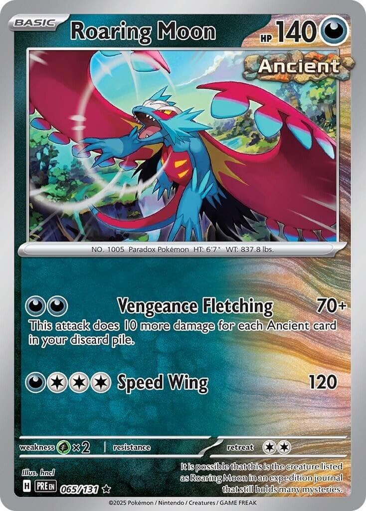 Roaring Moon #65 — Pokemon Prismatic Evolutions