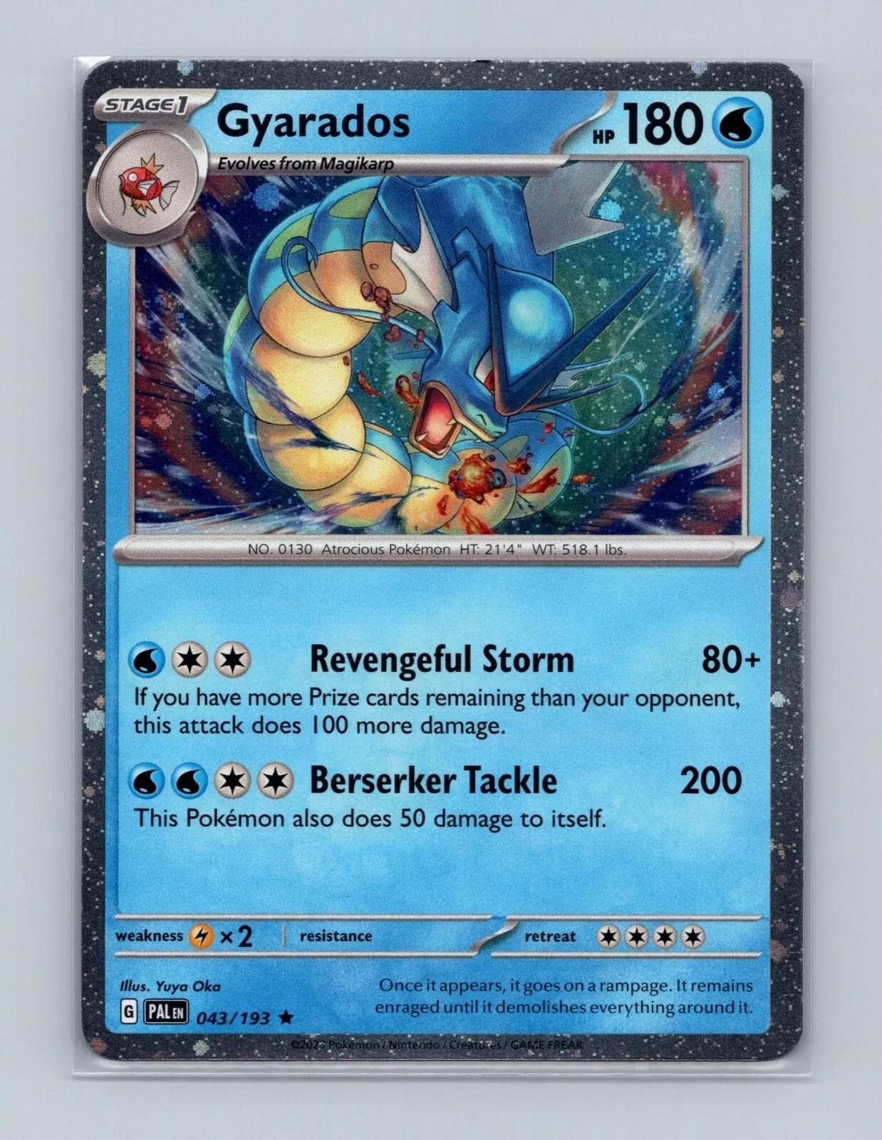 Gyarados [Cosmos Holo] #43 — Pokemon Paldea Evolved