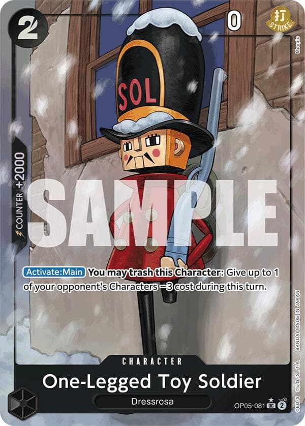 One-Legged Toy Soldier [Full Art PRB01] OP05-081 — One Piece Awakening of the New Era