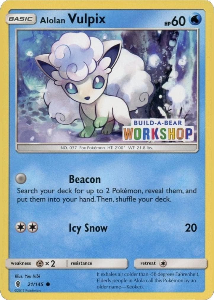 Alolan Vulpix [Build-a-Bear] #21 — Pokemon Guardians Rising