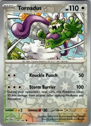 Tornadus [Reverse Holo] #120 — Pokemon Stellar Crown