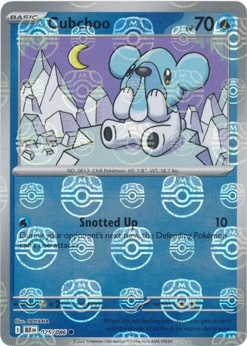 Cubchoo [Master Ball] #25 — Pokemon Black Bolt