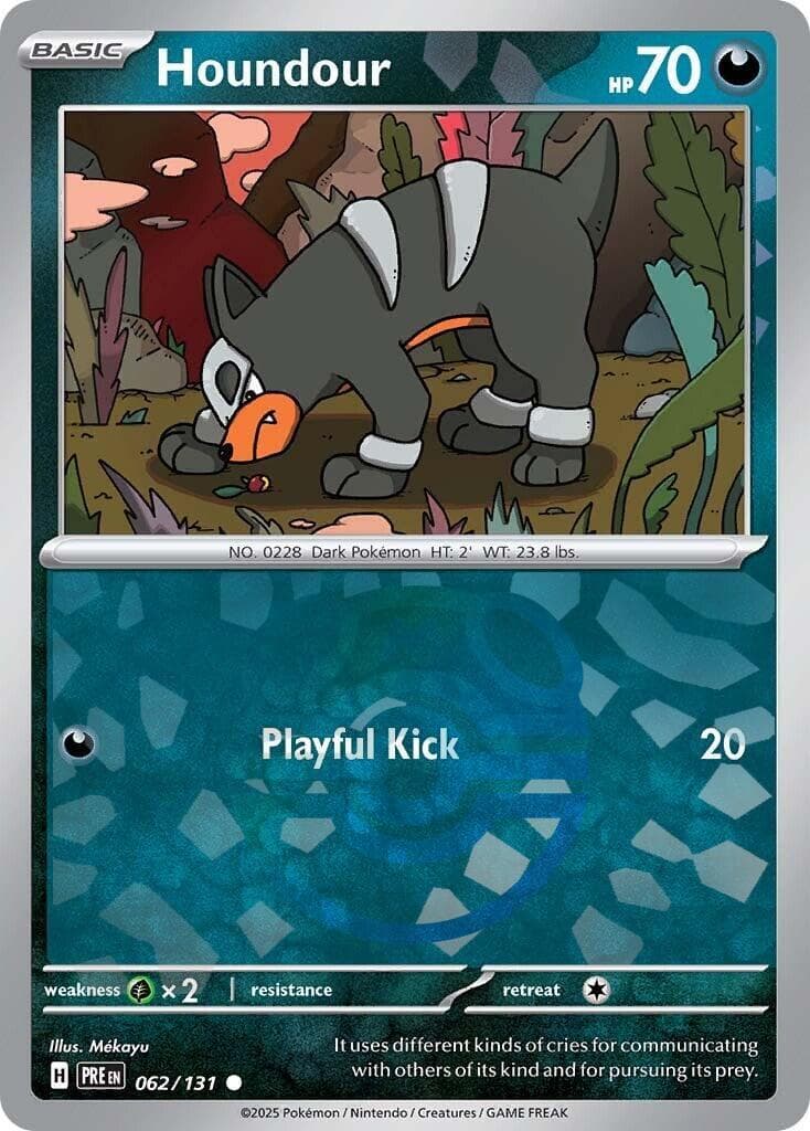 Houndour [Master Ball] #62 — Pokemon Prismatic Evolutions