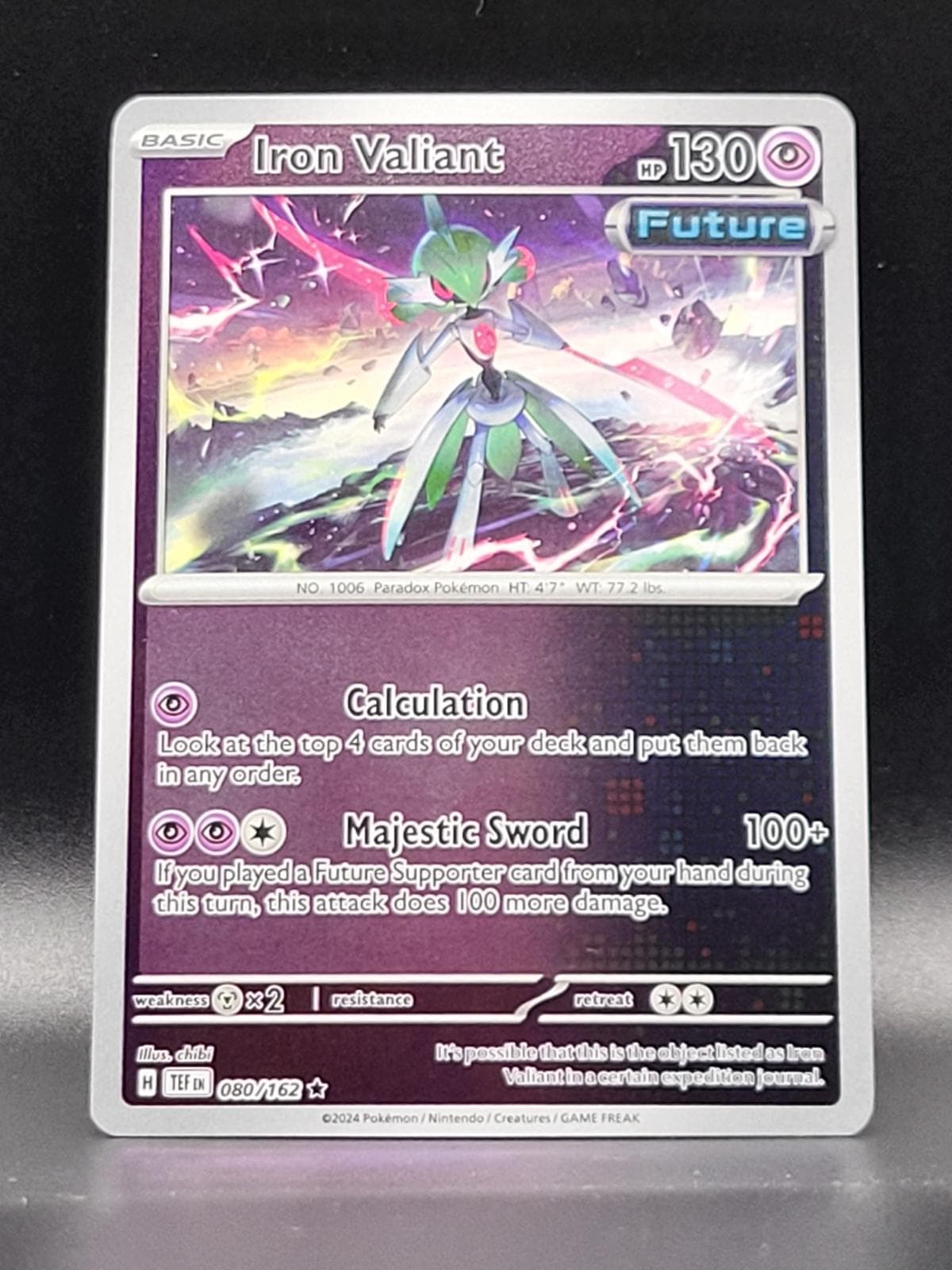 Iron Valiant [Reverse Holo] #80 — Pokemon Temporal Forces