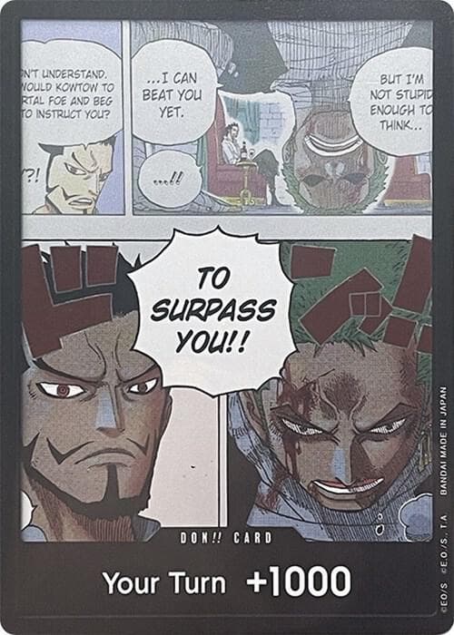 DON!! Card [Mihawk & Zoro]  — One Piece Wings of the Captain