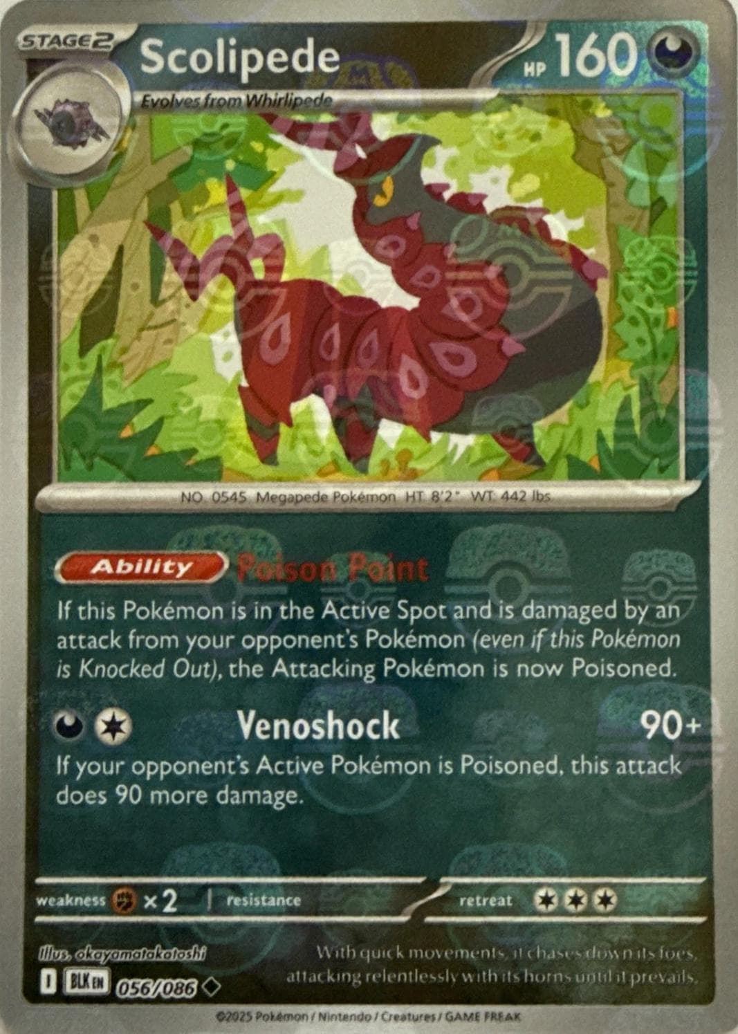 Scolipede [Master Ball] #56 — Pokemon Black Bolt