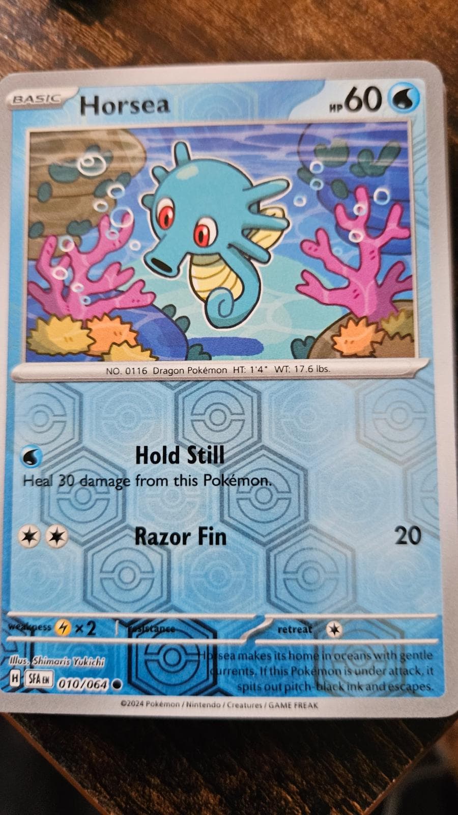 Horsea [Reverse Holo] #10 — Pokemon Shrouded Fable