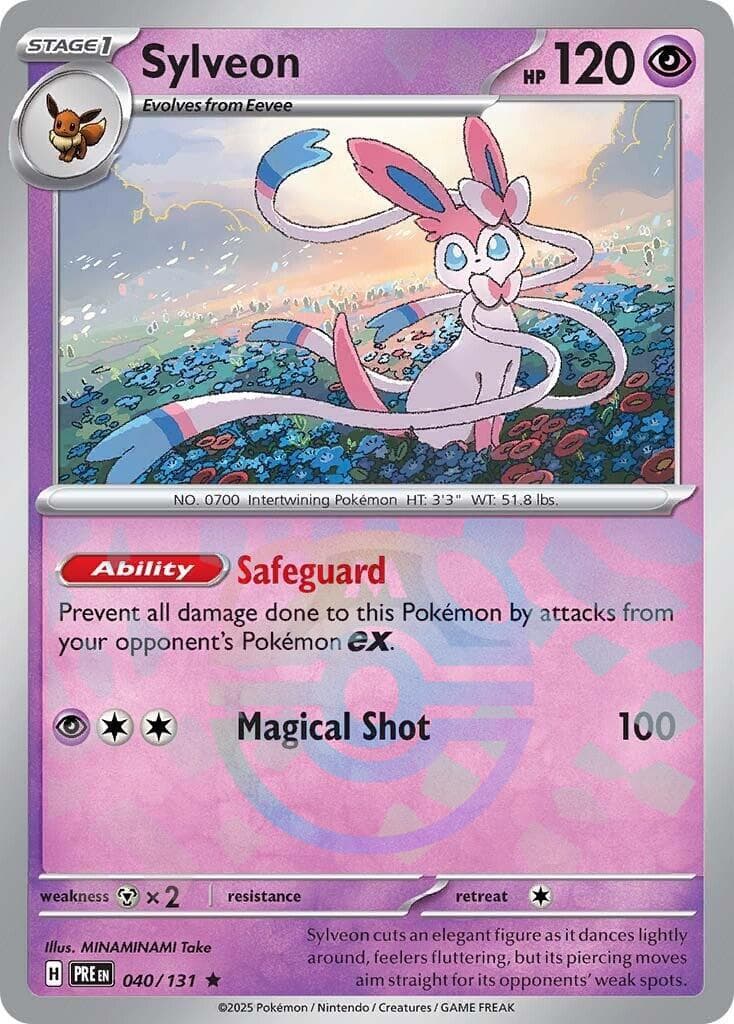 Sylveon [Master Ball] #40 — Pokemon Prismatic Evolutions